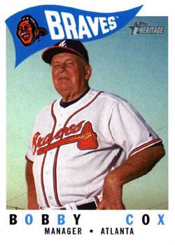 #215 Bobby Cox - Atlanta Braves - 2009 Topps Heritage Baseball