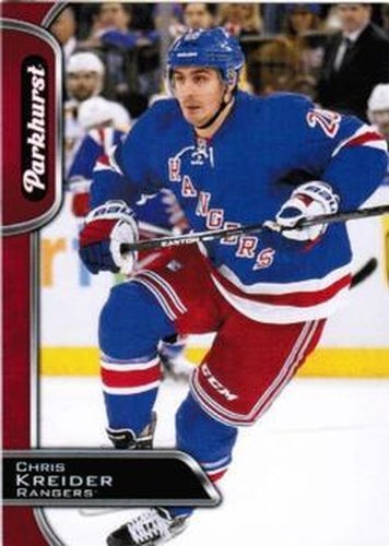 #215 Chris Kreider - New York Rangers - 2016-17 Parkhurst - Red Hockey