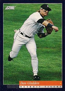 #215 Dan Gladden - Detroit Tigers -1994 Score Baseball