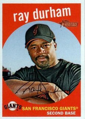 #215 Ray Durham - San Francisco Giants - 2008 Topps Heritage Baseball