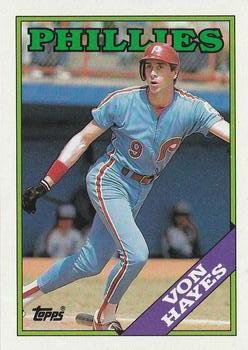 #215 Von Hayes - Philadelphia Phillies - 1988 Topps Baseball