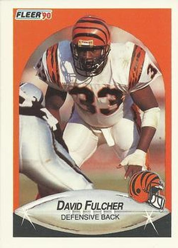 #215 David Fulcher - Cincinnati Bengals - 1990 Fleer Football