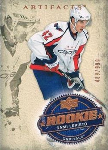 #216 Sami Lepisto - Washington Capitals - 2008-09 Upper Deck Artifacts Hockey