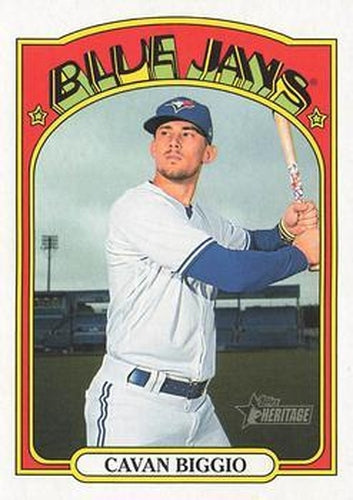 #216 Cavan Biggio - Toronto Blue Jays - 2021 Topps Heritage Baseball