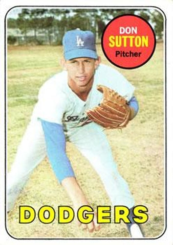 #216 Don Sutton DP - Los Angeles Dodgers - 1969 Topps Baseball