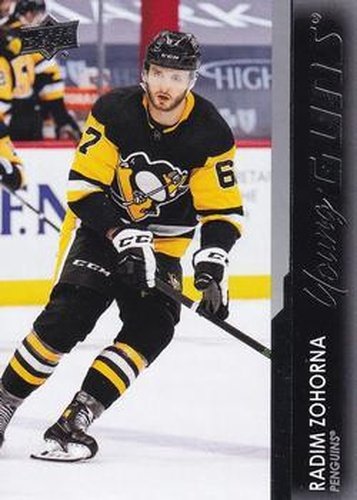 #216 Radim Zohorna - Pittsburgh Penguins - 2021-22 Upper Deck Hockey
