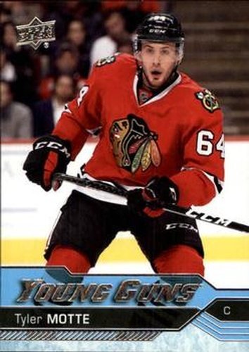 #216 Tyler Motte - Chicago Blackhawks - 2016-17 Upper Deck Hockey