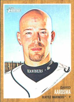 #216 David Aardsma - Seattle Mariners - 2011 Topps Heritage Baseball