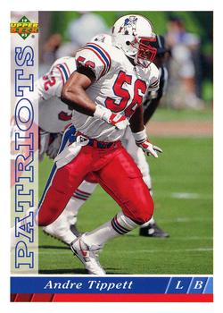 #217 Andre Tippett - New England Patriots - 1993 Upper Deck Football
