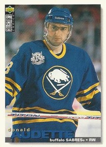 #217 Donald Audette - Buffalo Sabres - 1995-96 Collector's Choice Hockey
