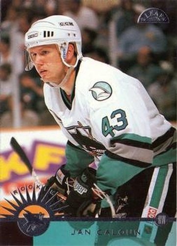 #217 Jan Caloun - San Jose Sharks - 1996-97 Leaf Hockey