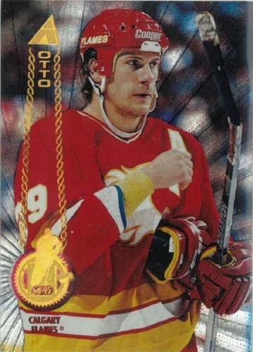 #217 Joel Otto - Calgary Flames - 1994-95 Pinnacle Hockey - Rink Collection