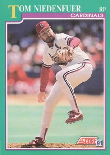 #217 Tom Niedenfuer - St. Louis Cardinals - 1991 Score Baseball