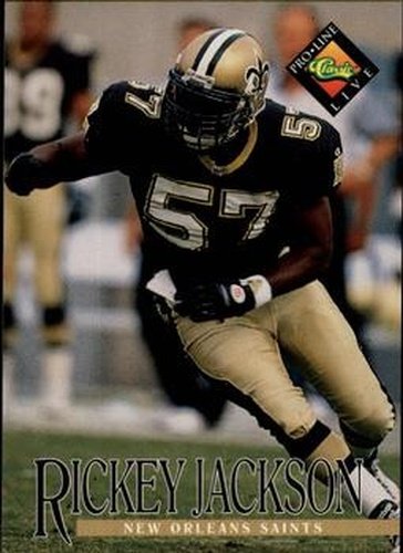 #217 Rickey Jackson - New Orleans Saints - 1994 Pro Line Live Football