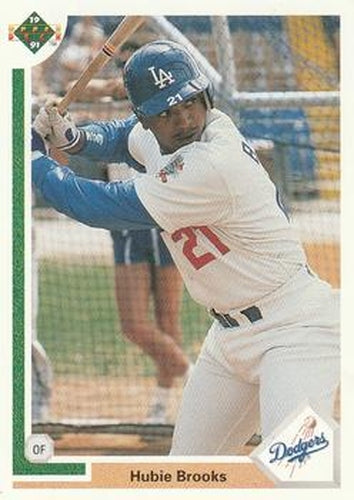 #217 Hubie Brooks - Los Angeles Dodgers - 1991 Upper Deck Baseball