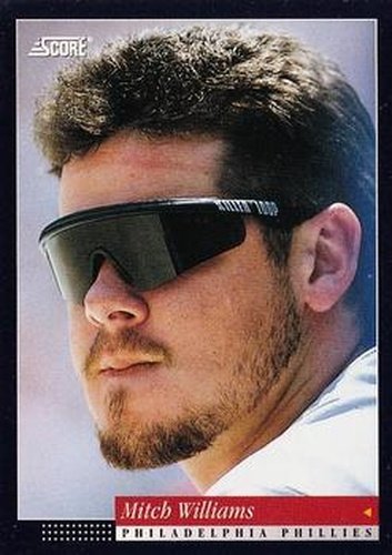 #217 Mitch Williams - Philadelphia Phillies -1994 Score Baseball