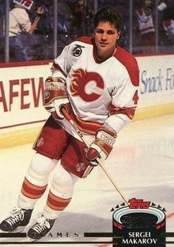 #217 Sergei Makarov - Calgary Flames - 1992-93 Stadium Club Hockey
