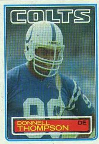 #217 Donnell Thompson - Baltimore Colts - 1983 Topps Football