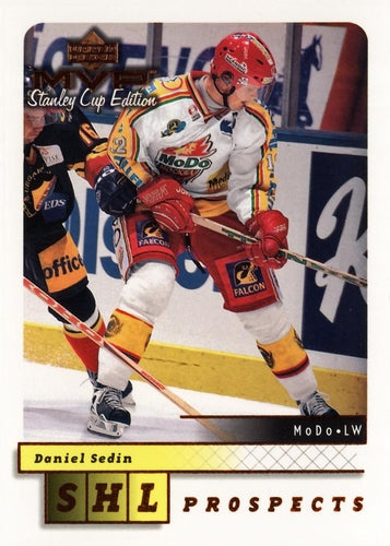 #217 Daniel Sedin - MoDo - 1999-00 Upper Deck MVP Stanley Cup Edition Hockey