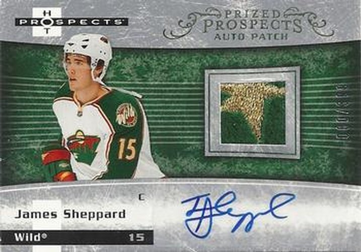 #218 James Sheppard - Minnesota Wild - 2007-08 Fleer Hot Prospects Hockey