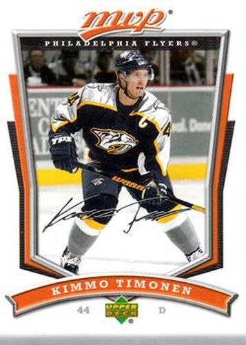#218 Kimmo Timonen - Philadelphia Flyers - 2007-08 Upper Deck MVP Hockey