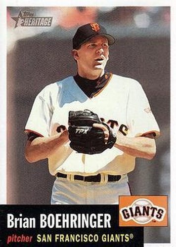 #218 Brian Boehringer - San Francisco Giants - 2002 Topps Heritage Baseball