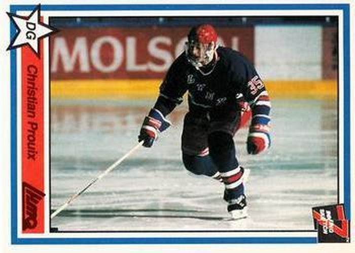 #218 Christian Proulx - St-Jean Lynx - 1990-91 7th Inning Sketch QMJHL Hockey