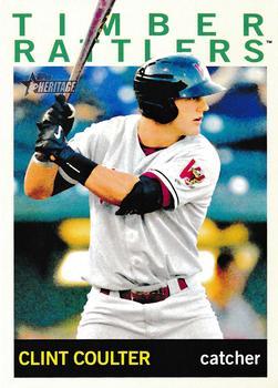 #218 Clint Coulter - Wisconsin Timber Rattlers - 2013 Topps Heritage Minor League Baseball