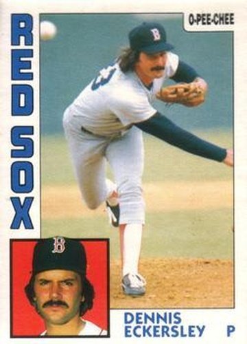 #218 Dennis Eckersley - Boston Red Sox - 1984 O-Pee-Chee Baseball
