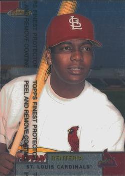 #218 Edgar Renteria - St. Louis Cardinals - 1999 Finest Baseball