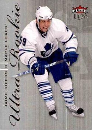 #218 Jaime Sifers - Toronto Maple Leafs - 2009-10 Ultra Hockey