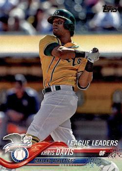 #218 Khris Davis - Oakland Athletics - 2018 Topps Baseball