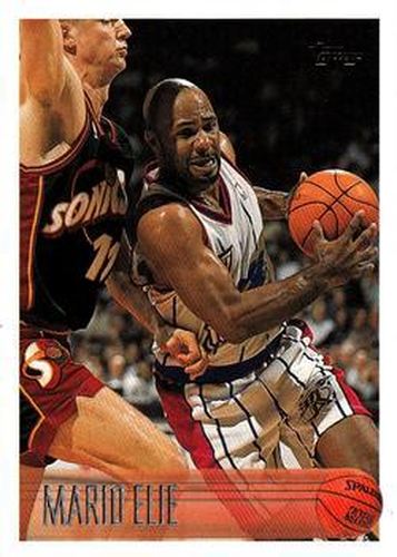 #218 Mario Elie - Houston Rockets - 1996-97 Topps Basketball