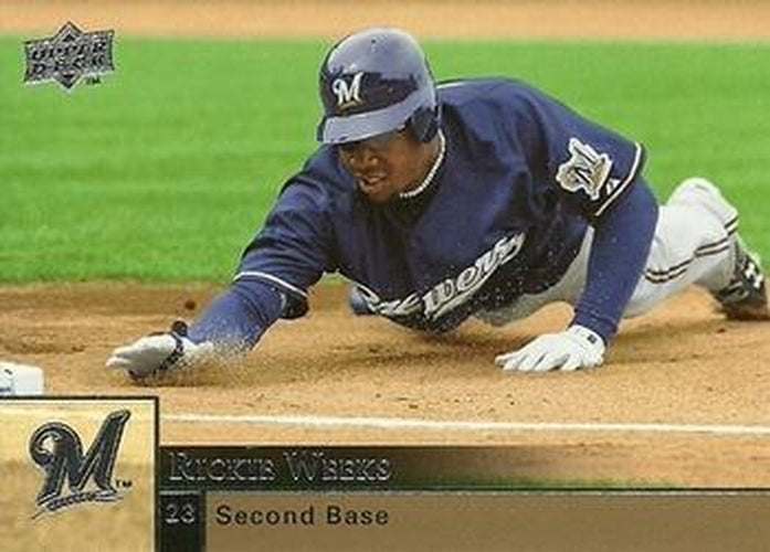 #218 Rickie Weeks - Milwaukee Brewers - 2009 Upper Deck Baseball