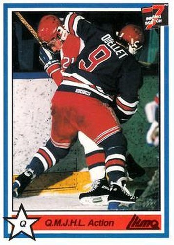 #219 QMJHL Action - 1990-91 7th Inning Sketch QMJHL Hockey