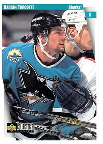 #219 Darren Turcotte - San Jose Sharks - 1997-98 Collector's Choice Hockey