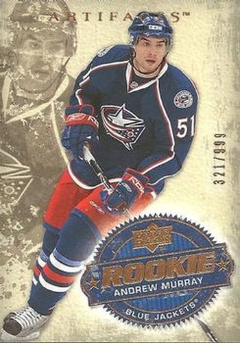 #219 Andrew Murray - Columbus Blue Jackets - 2008-09 Upper Deck Artifacts Hockey