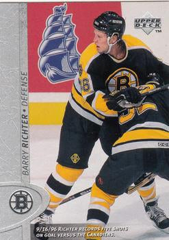 #219 Barry Richter - Boston Bruins - 1996-97 Upper Deck Hockey