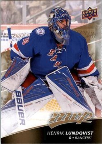 #219 Henrik Lundqvist - New York Rangers - 2017-18 Upper Deck MVP Hockey