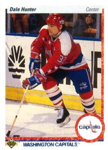 #219 Dale Hunter - Washington Capitals - 1990-91 Upper Deck Hockey