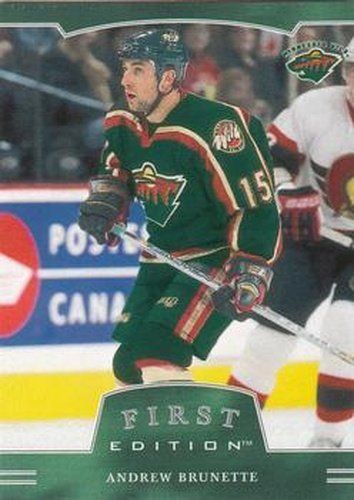 #219 Andrew Brunette - Minnesota Wild - 2002-03 Be a Player First Edition Hockey