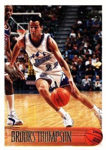 #219 Brooks Thompson - Utah Jazz - 1996-97 Topps Basketball
