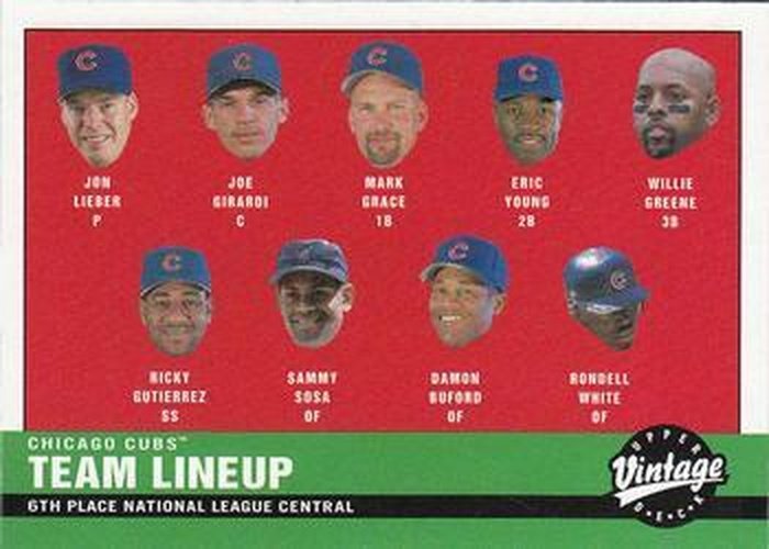 #219 Chicago Cubs - Chicago Cubs - 2001 Upper Deck Vintage Baseball