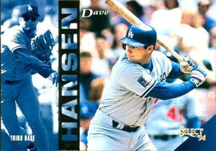 #219 Dave Hansen - Los Angeles Dodgers - 1994 Select Baseball
