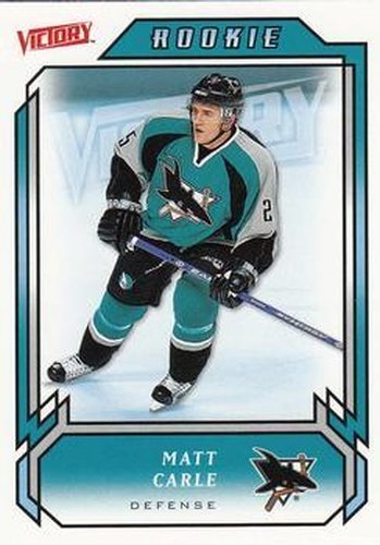 #219 Matt Carle - San Jose Sharks - 2006-07 Upper Deck Victory Hockey