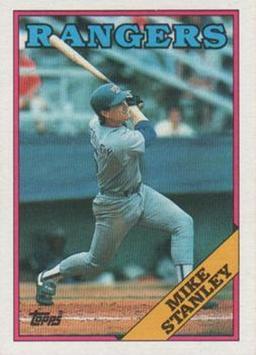 #219 Mike Stanley - Texas Rangers - 1988 Topps Baseball