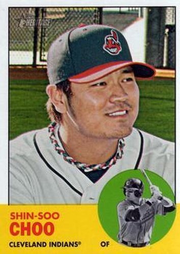 #219 Shin-Soo Choo - Cleveland Indians - 2012 Topps Heritage Baseball