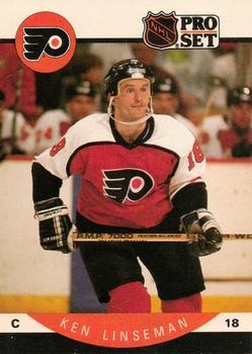 #219 Ken Linseman - Philadelphia Flyers - 1990-91 Pro Set Hockey