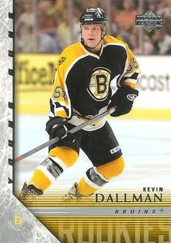#219 Kevin Dallman - Boston Bruins - 2005-06 Upper Deck Hockey