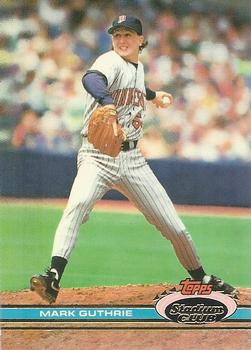 #219 Mark Guthrie - Minnesota Twins - 1991 Stadium Club Baseball